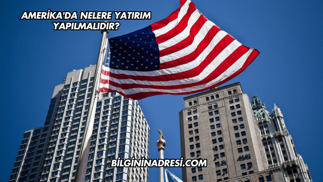 Amerika'da Nelere Yatırım Yapılmalıdır?