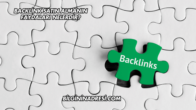 Backlink Satın Almanın Faydaları Nelerdir?