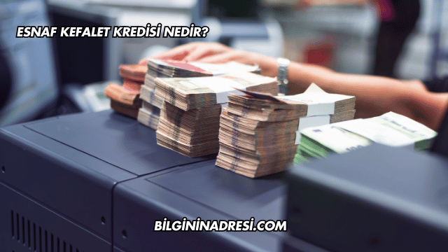 Esnaf Kefalet Kredisi Nedir?