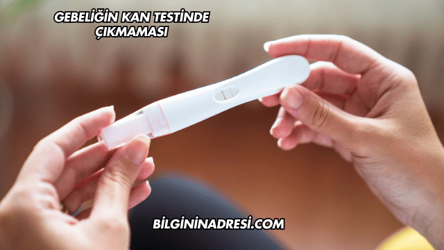 Gebeliğin Kan Testinde Çıkmaması