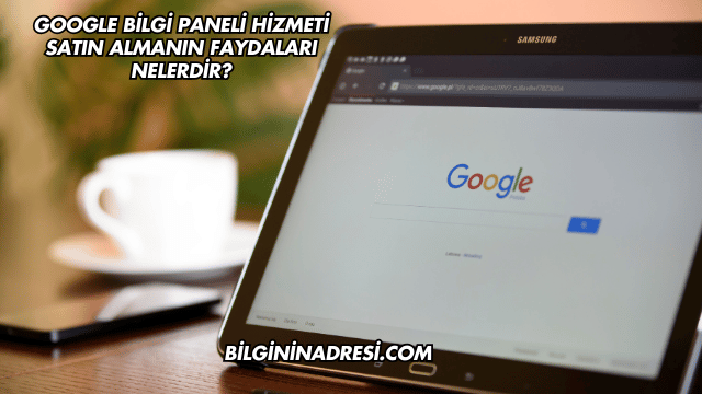 Google Bilgi Paneli Hizmeti Satın Almanın Faydaları Nelerdir?