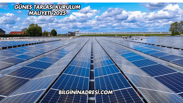 Güneş Tarlası Kurulum Maliyeti 2025