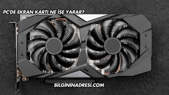 PC'de Ekran Kartı Ne İşe Yarar?