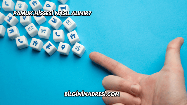 Pamuk Hissesi Nasıl Alınır?