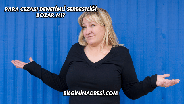 Para Cezası Denetimli Serbestliği Bozar mı?