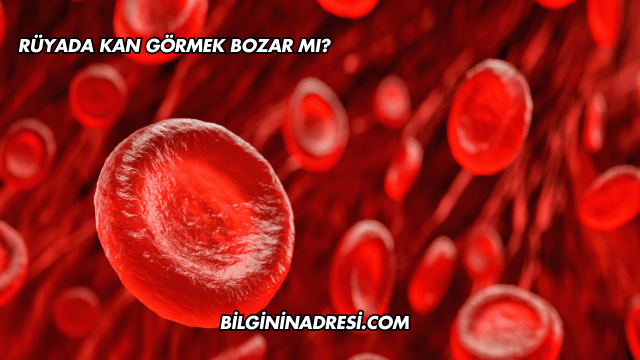 Rüyada Kan Görmek Bozar mı?