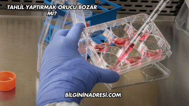 Tahlil Yaptırmak Orucu Bozar mı?