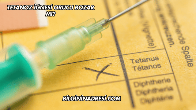 Tetanoz İğnesi Orucu Bozar mı?
