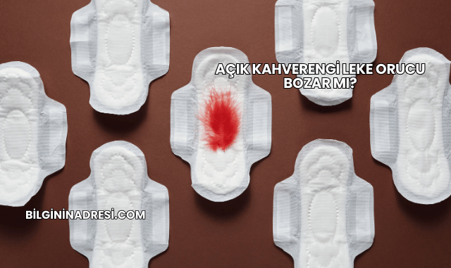 Açık Kahverengi Leke Orucu Bozar mı?