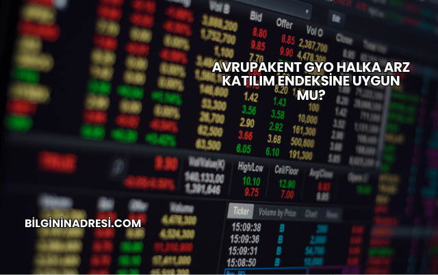 Avrupakent GYO Halka Arz Katılım Endeksine Uygun mu?