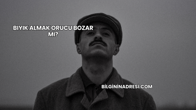 Bıyık Almak Orucu Bozar mı?