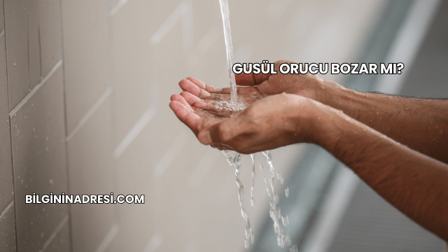 Gusül Orucu Bozar mı?
