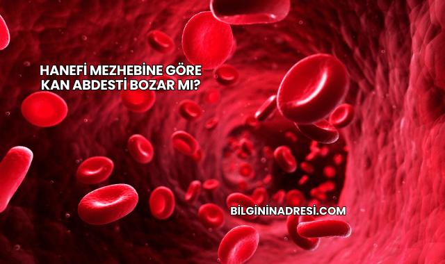 Hanefi Mezhebine Göre Kan Abdesti Bozar mı?