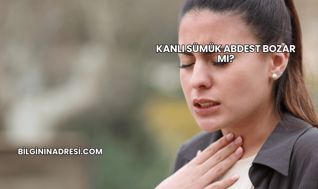Kanlı Sümük Abdest Bozar mı?