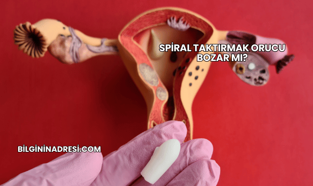 Spiral Taktırmak Orucu Bozar mı?