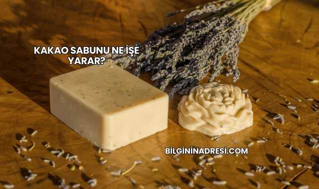 Kakao Sabunu Ne İşe Yarar?