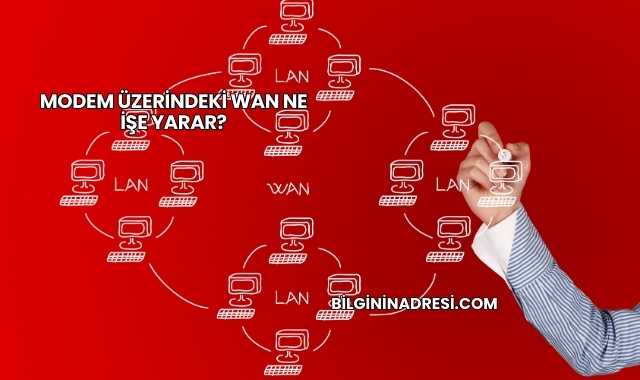 Modem Üzerindeki WAN Ne İşe Yarar?