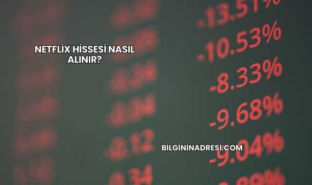 Netflix Hissesi Nasıl Alınır?