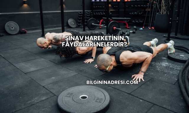 Şınav Hareketinin Faydaları Nelerdir?