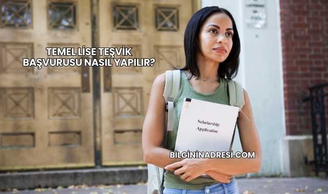 Temel Lise Teşvik Başvurusu Nasıl Yapılır?
