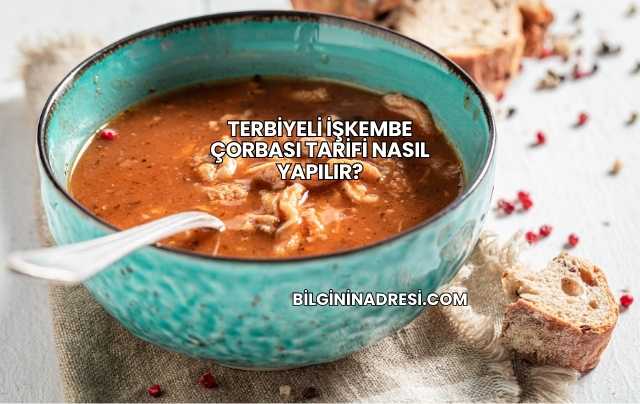 Terbiyeli İşkembe Çorbası Tarifi Nasıl Yapılır?
