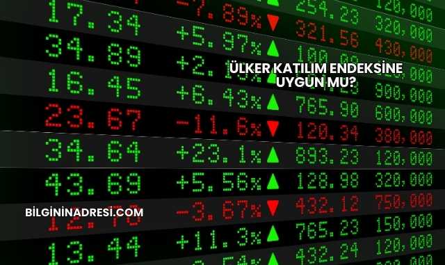Ülker Katılım Endeksine Uygun mu?