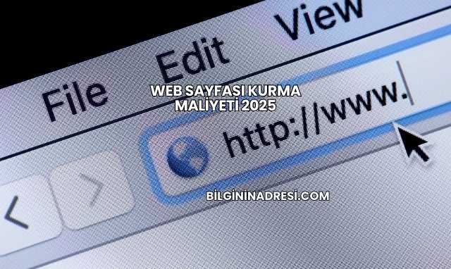 Web Sayfası Kurma Maliyeti 2025
