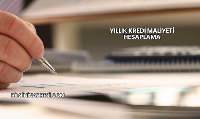 Yıllık Kredi Maliyeti Hesaplama