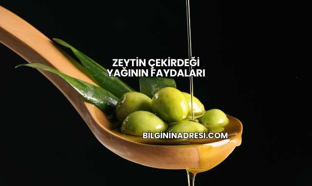 Zeytin Çekirdeği Yağının Faydaları