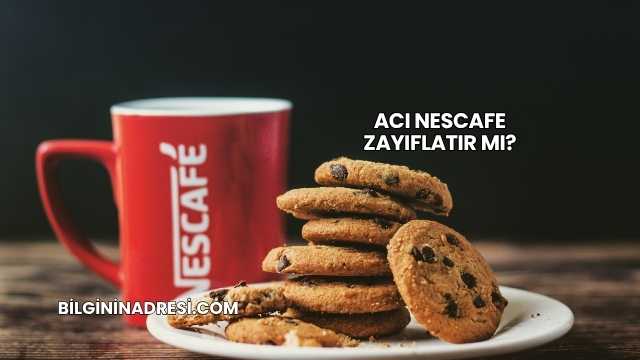 Acı Nescafe Zayıflatır mı?
