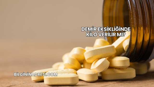 Demir Eksikliğinde Kilo Verilir mi?