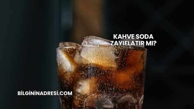 Kahve Soda Zayıflatır mı?