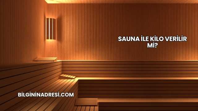 Sauna İle Kilo Verilir mi?