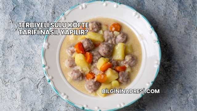 Terbiyeli Sulu Köfte Tarifi Nasıl Yapılır?