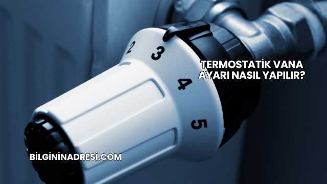 Termostatik Vana Ayarı Nasıl Yapılır?