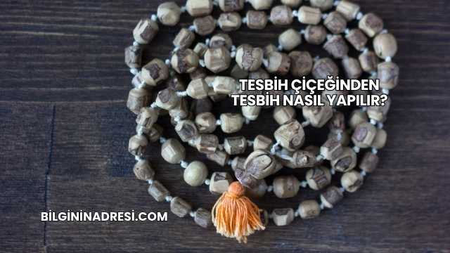 Tesbih Çiçeğinden Tesbih Nasıl Yapılır?